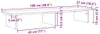 vidaXL Supporto per monitor Bianco 100x27x15 cm Materiale a Anteprima dell’immagine prodotto 8