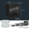 HMF 65712-02 Netzwerkschrank, Serverschrank 19 Zoll, 12 HE, Produktbild-Vorschau 5