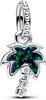 Pandora Charm-Anhänger Palme Opal Zirkonia Grün Silber Produktbild-Vorschau 1