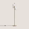 Stehlampe Metall und Glas Moonlight Brass Round 3 Strahler Produktbild-Vorschau 3