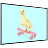 MuchoWow® Gerahmtes Poster Ente - Küken - Skateboard - Blau Produktbild-Vorschau 7
