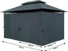 CASARIA® Pavillon de jardin 3x4m Topas métal hydrofuge Voir les images du produit 1