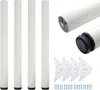 4x sossai Premium Tischbeine in Weiß 71cm / Ø60mm Produktbild-Vorschau 1