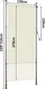 Jayseuw tenda verticale a rullo per esterni 120 x 270 cm Anteprima dell’immagine prodotto 2