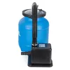 A blue pool filter tank with a black pump and hose attached, set against a white background. Náhľad obrázku produktu