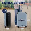 MuchoWow® Koffer Handgepäck Trolley Rollkoffer Kleine Produktbild-Vorschau 5
