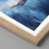 Gerahmtes Poster - Rahmen in heller Eiche - Surfen Frau Produktbild-Vorschau 2