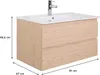 Meuble simple vasque SORRENTO 80 cm Voir les images du produit 3