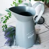 Gießkanne Grau aus Blech Wasserkanne Schnabelkanne Produktbild-Vorschau 3