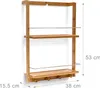 Relaxdays Duschregal Bambus HxBxT:53x38x15,5cm, 2 Ablagen, Produktbild-Vorschau 4