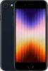 A black iPhone SE is shown from the front and side. Produktbild-Vorschau