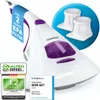 A CLEANmaxx mite vacuum cleaner with two spare filters shown in a promotional image with various quality seals and ratings. Produktbild-Vorschau