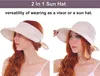 Hüte für Damen UPF 50+ UV-Sonnenschutz, wandelbarer Produktbild-Vorschau 2
