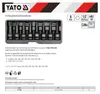 Yato YT-1065, 8 Stück(e), Torx, T30, T40, 25,4 / 2 mm (1 / Produktbild-Vorschau 9
