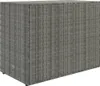 vidaXL Zahradní skříň šedá 100x55,5x80 cm Poly ratan Náhled obrázku produktu 6