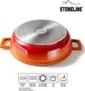 STONELINE® Cocotte Bräter Rund 28 cm Orange | mit Deckel Produktbild-Vorschau 2