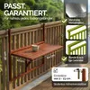 CASARIA®  Tavolo Pensile in Legno Acacia Resistente & Anteprima dell’immagine prodotto 3