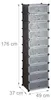 Scaffale per scarpe Relaxdays a 10 ripiani, grande armadio Anteprima dell’immagine prodotto 4