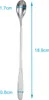 Intirilife 12er Set Lange Edelstahl Löffel - Länge 18.9 cm Produktbild-Vorschau 2