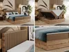 Boxspringbett, Zwei Bettkästen, Komplett-Set mit Matratze Produktbild-Vorschau 2