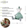 4er Set Mäuse Figuren Weihnachten Deko Kunstharz Grün Weiß Produktbild-Vorschau 3