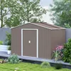 Outsunny Pozinkovaná oceľová búda na náradie 4,9m² Náhľad obrázku produktu 9