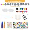 Steine zum Bemalen DIY Set mit 10+2 Steine | Bastelset Produktbild-Vorschau 2