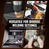 A collage of four images showing different industrial and crafting applications, with text overlays. Podgląd zdjęcia produktu