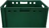 A green plastic crate is shown against a white background. Produktbild-Vorschau