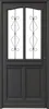 Porte d'entree Bois vitree, Sandro gris RAL7016, H215 x L90 Voir les images du produit 1