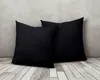 2er Pack Kissenbezug Kissenhülle 40x40 cm schwarz Uni Produktbild-Vorschau 2