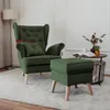 Idohome - Gepolsterter Ohrensessel CLASSIC mit Hocker, Produktbild-Vorschau 1