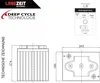 Langzeit Solarbatterie 6V 240Ah Versorgungsbatterie Produktbild-Vorschau 5