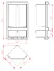 Gedy JUNIOR wandplank, 2 planken, 189x385x139 mm, Productafbeelding-voorbeeld 3