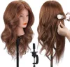 Frisierkopf, 18 Zoll Übungskopf  Echthaar Haar Friseur Produktbild-Vorschau 1