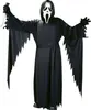 Scream Kostüm Halloween-Geist schwarz mit Maske für Kinder und Erwachsene Filmheld Horror Film Serie Fasching Karneval Mottoparty Produktbild-Vorschau