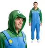 Onesie Kigurumi pigiama Super Mario Luigi costume Anteprima dell’immagine prodotto 1