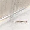 Water flowing over a shower enclosure edge, demonstrating sealing. Anteprima dell’immagine prodotto
