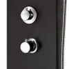Duschpaneel Aluminium 20x44x130 cm Schwarz Produktbild-Vorschau 6