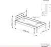 TUGA-Holztech Pfostenbett (Fichte) "Daybett" Massivholz 100 Produktbild-Vorschau 4
