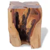 The Living Store Tabouret bois massif teck Voir les images du produit 7