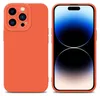 A product image showing an orange phone case and a smartphone. Produktbild-Vorschau