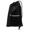 A black drawstring bag with the Trizand logo printed on it. Produktbild-Vorschau