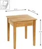 HAKU Beistelltisch eiche - Massivholz, B/H/T: 45x52x45 cm Produktbild-Vorschau 2
