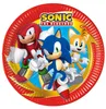 Piatto di carta Sonic the Hedgehog Sega 23 cm - set da 8 Anteprima dell’immagine prodotto 1