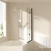 EMKE Sprchový kút 100x140cm Sklopná zástena na vaňu Náhľad obrázku produktu 17