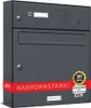 1er Briefkasten Anlage Aufputz - Wandmontage RAL 7016 Produktbild-Vorschau 1