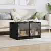 Couchtisch mit Glastüren Schwarz 68x50x42 cm Produktbild-Vorschau 3