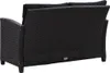 2-Sitzer-Gartensofa mit Kissen Schwarz 124 cm Poly Rattan Produktbild-Vorschau 4
