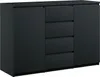 Kommode mit 4 Schubladen 2 Schränke 140cm Klamotenschrank Produktbild-Vorschau 1